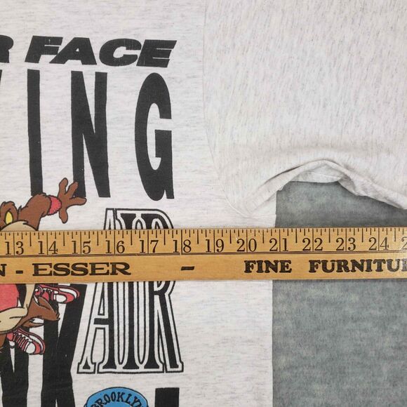 Vintage 1991 Looney Tunes Taz Dunk Michael Jordan Spike Lee Changes Large - Picture 5 of 8